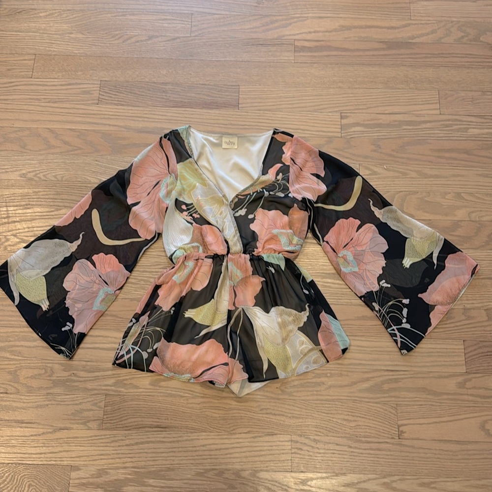 Audrey bell sleeve romper